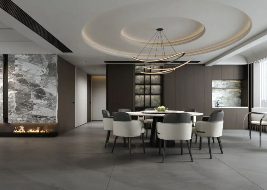 270㎡现代意式 江山印·云玺丨中国阳江丨纵向·空间设计-13