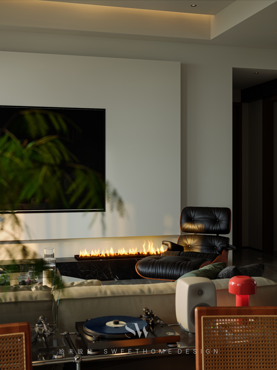 SW DESIGN  |  150㎡双人居所，邂逅现代中古的时光叠影-24