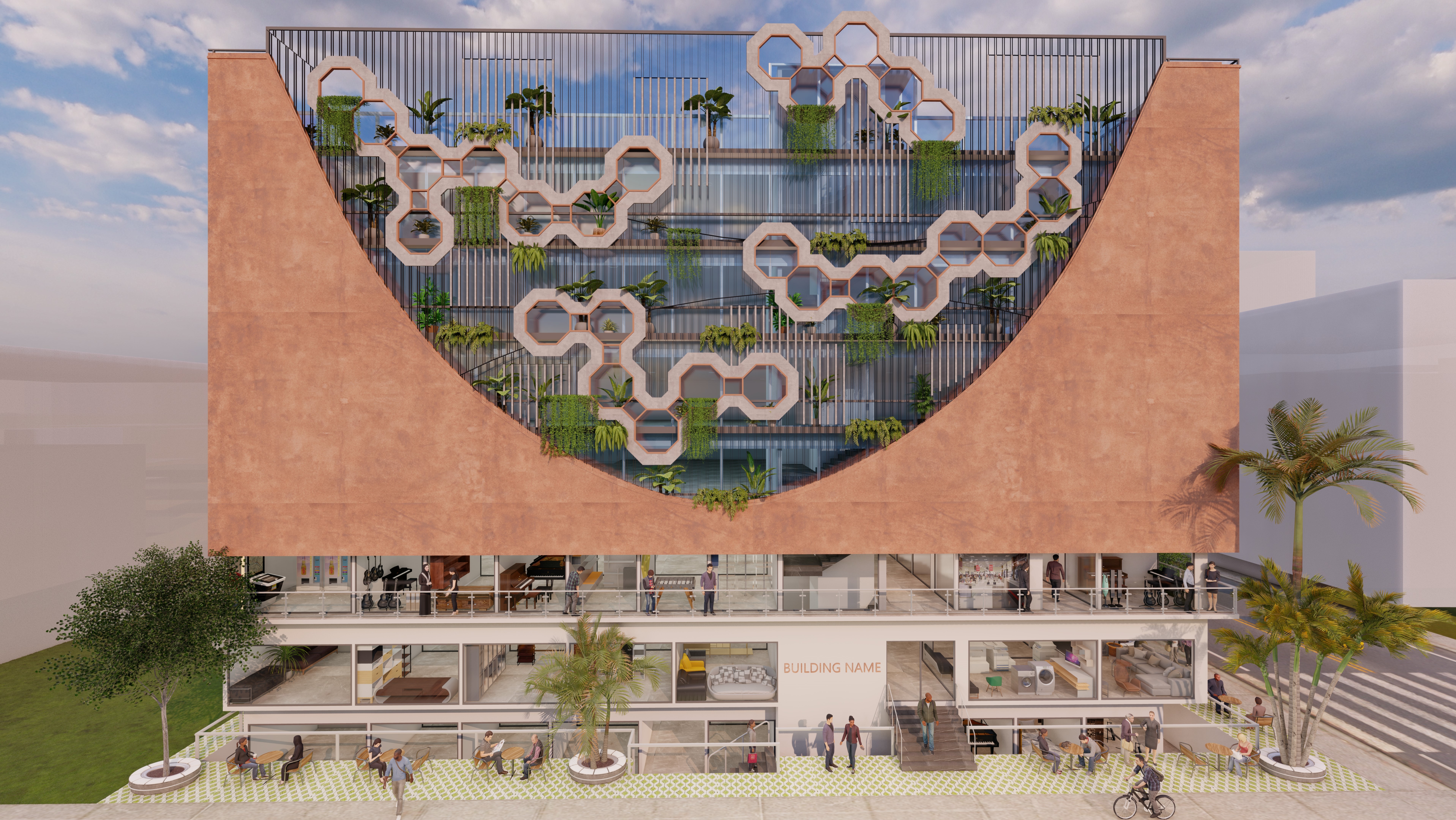 Veiled commercial comple·丨印度班加罗尔丨A.J Architects-18