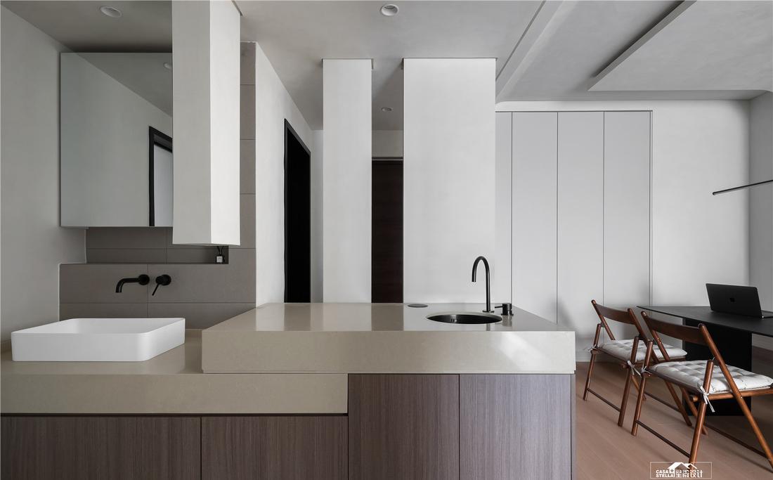 平层暖色调空间设计丨星瀚设计-10