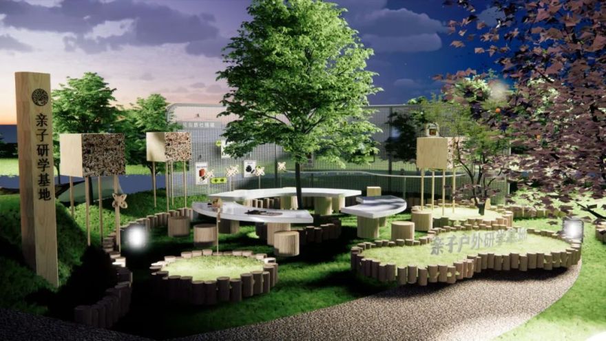 不织布也能做景观毕设?历史故事/民间习俗+田野的植物色彩相结合!以“杏花节”为主题设计的全龄友好活动公园-80