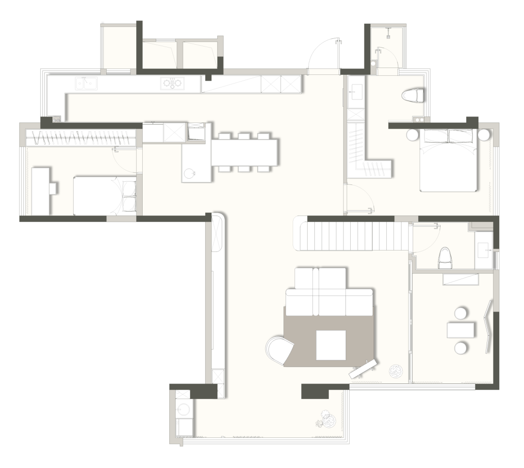 成都保利·天屿153㎡跃层住宅装修丨中国成都丨里特设计-11