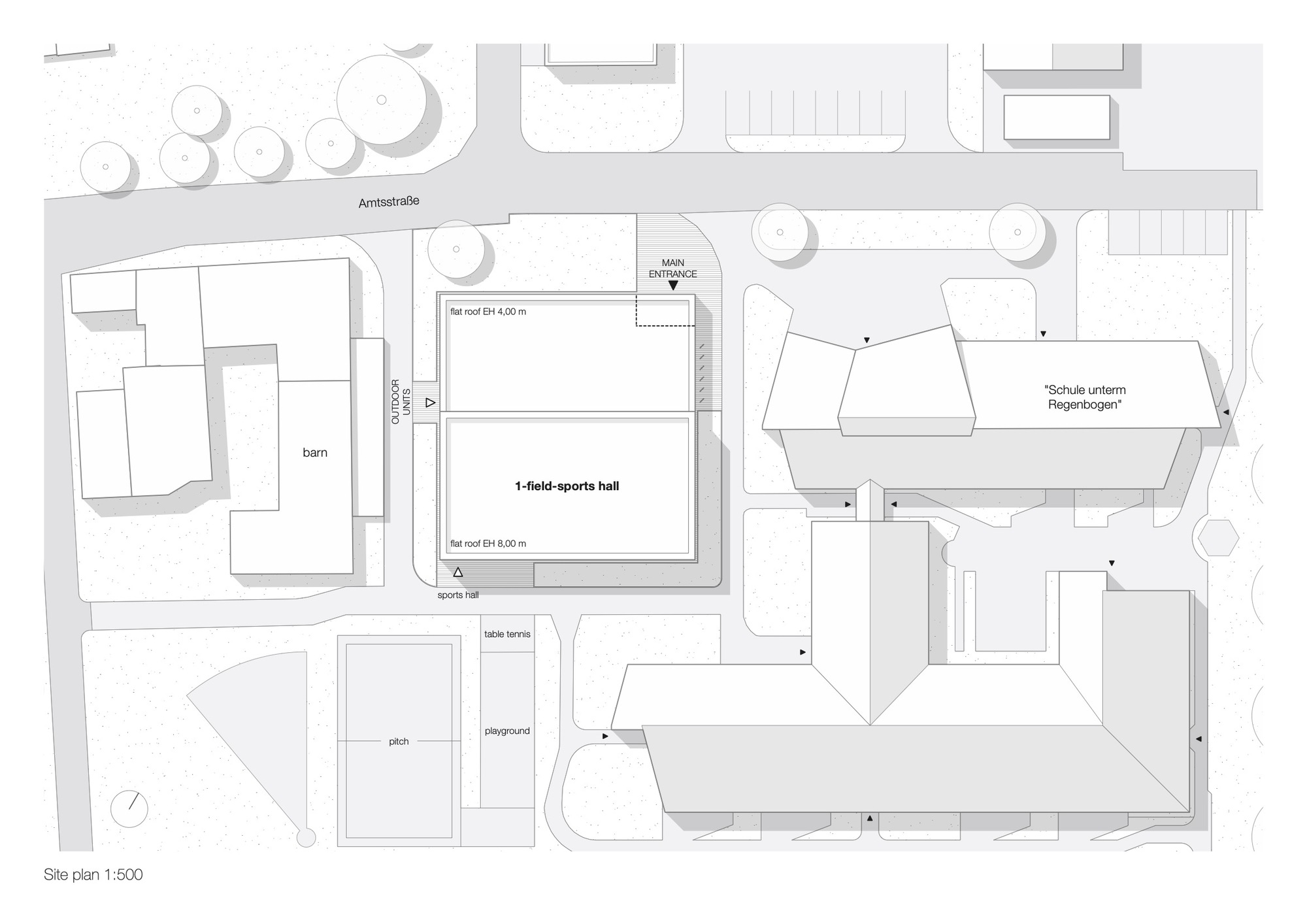 特殊学校单场体育馆丨德国-40