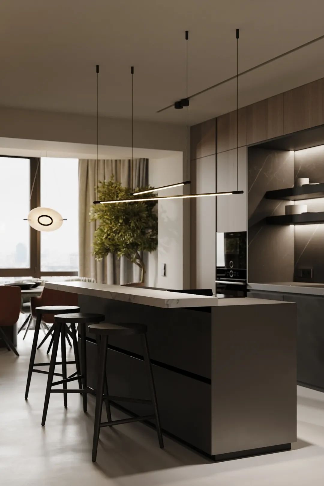 127㎡顶层复式简约干练公寓设计丨KYDE.architects-41