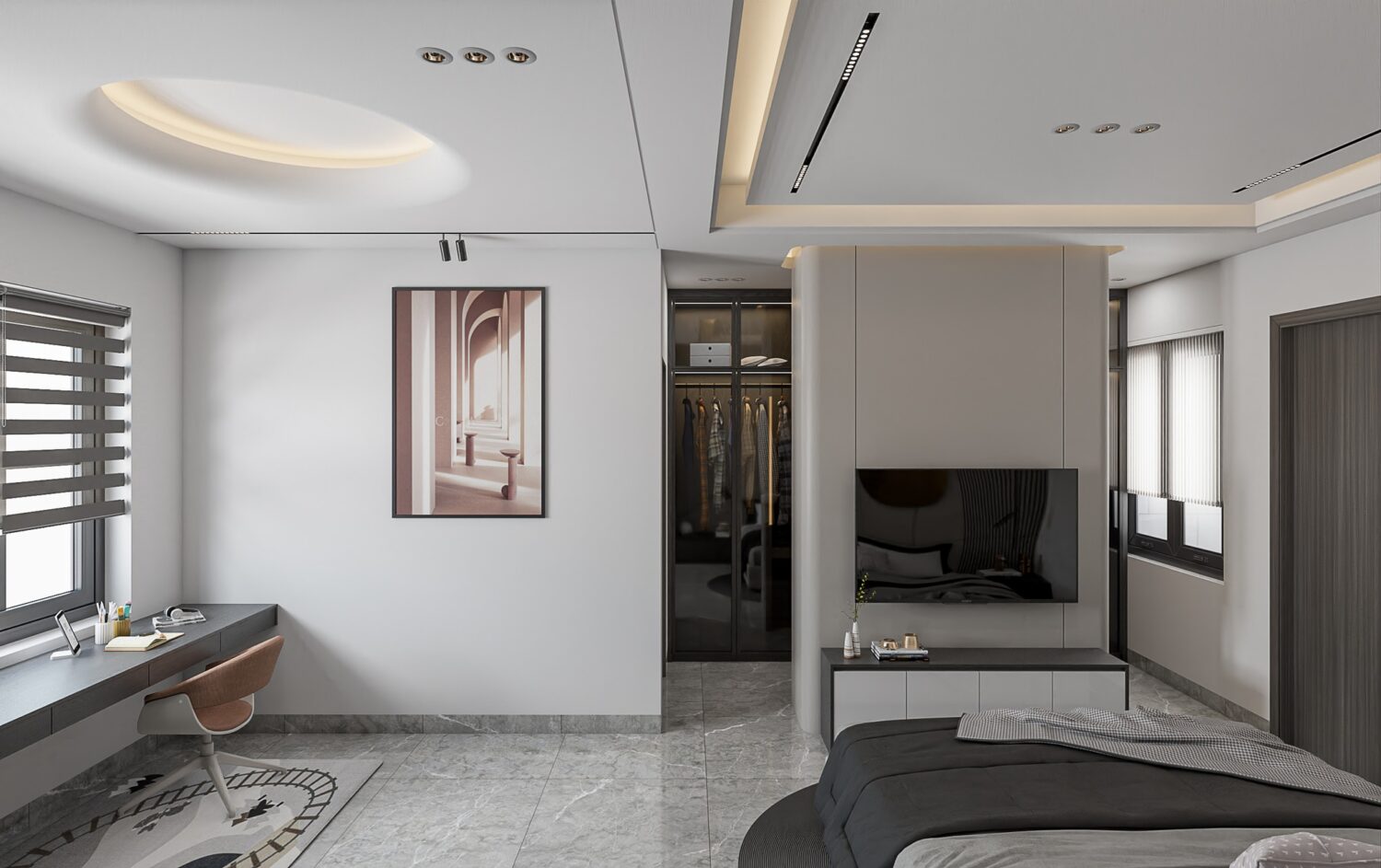 Sketchup卧室室内模型丨Kika-9