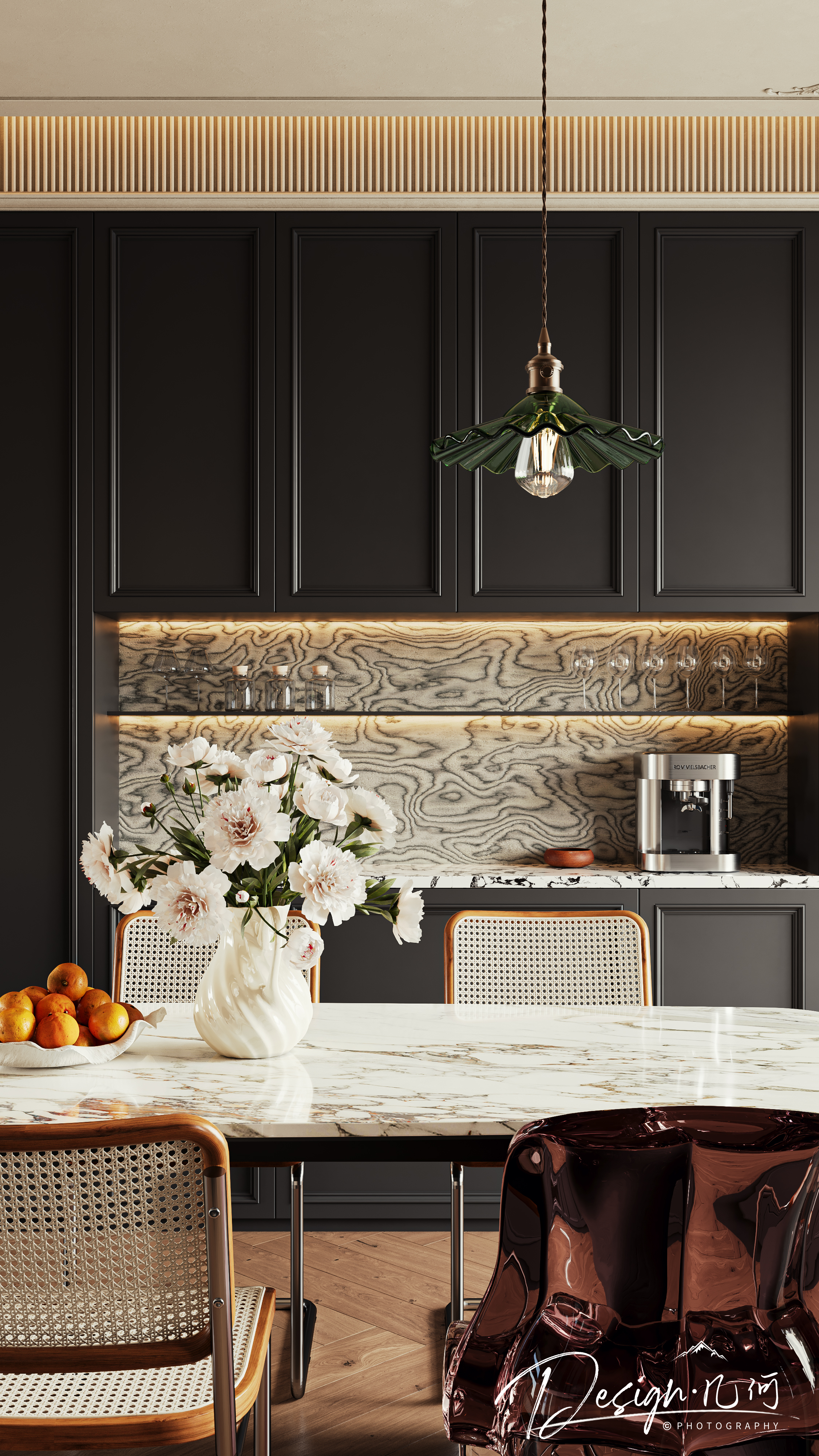 几何空间视觉表现 | 天玺湾轻法中古风客餐厅-9