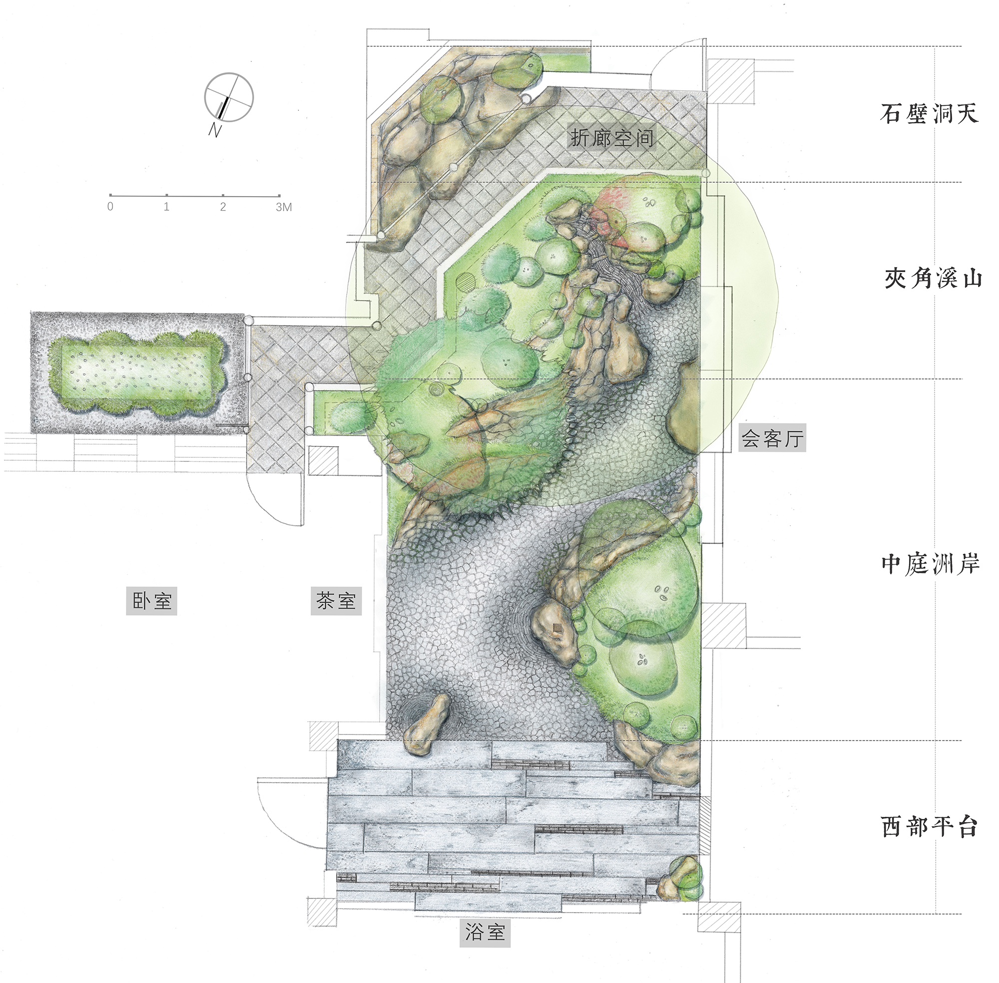 悉昙酒店部分庭院及公区设计丨丈山造园设计事务所-14