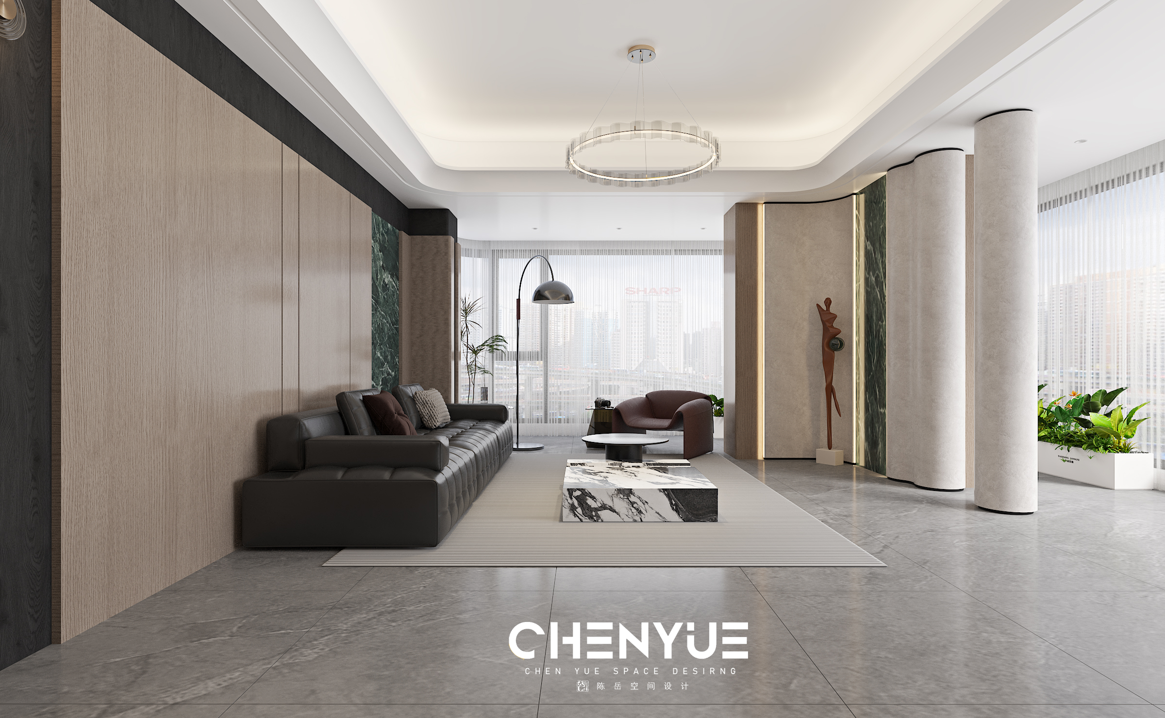 万科星耀天府 160㎡ 现代轻奢丨陈岳-20