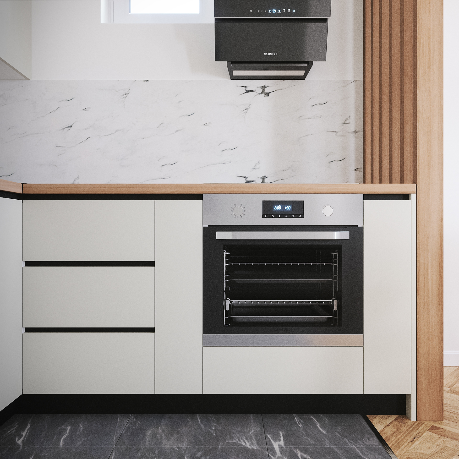 开放式空间居住体验（注：这里居住体验是结合常见语境推测的一种较合理理解，如果living在原文有更明确的指向，比如生活等，可按需调整） 丨Posh Render Studio-7