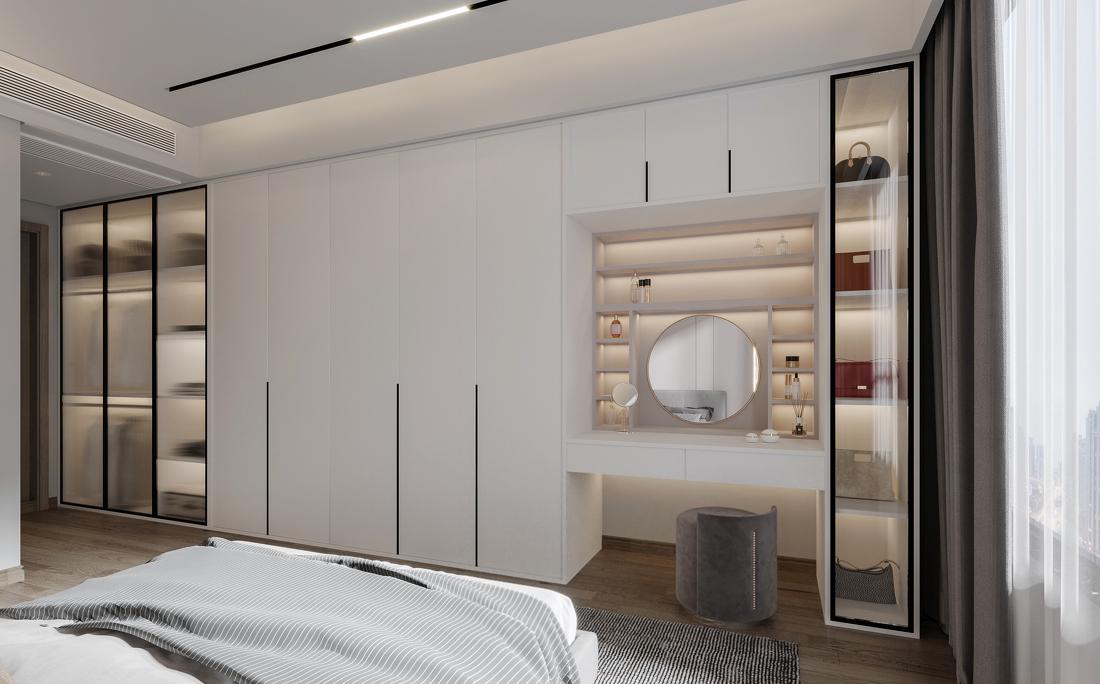 株洲 湘水湾现代平层设计-9