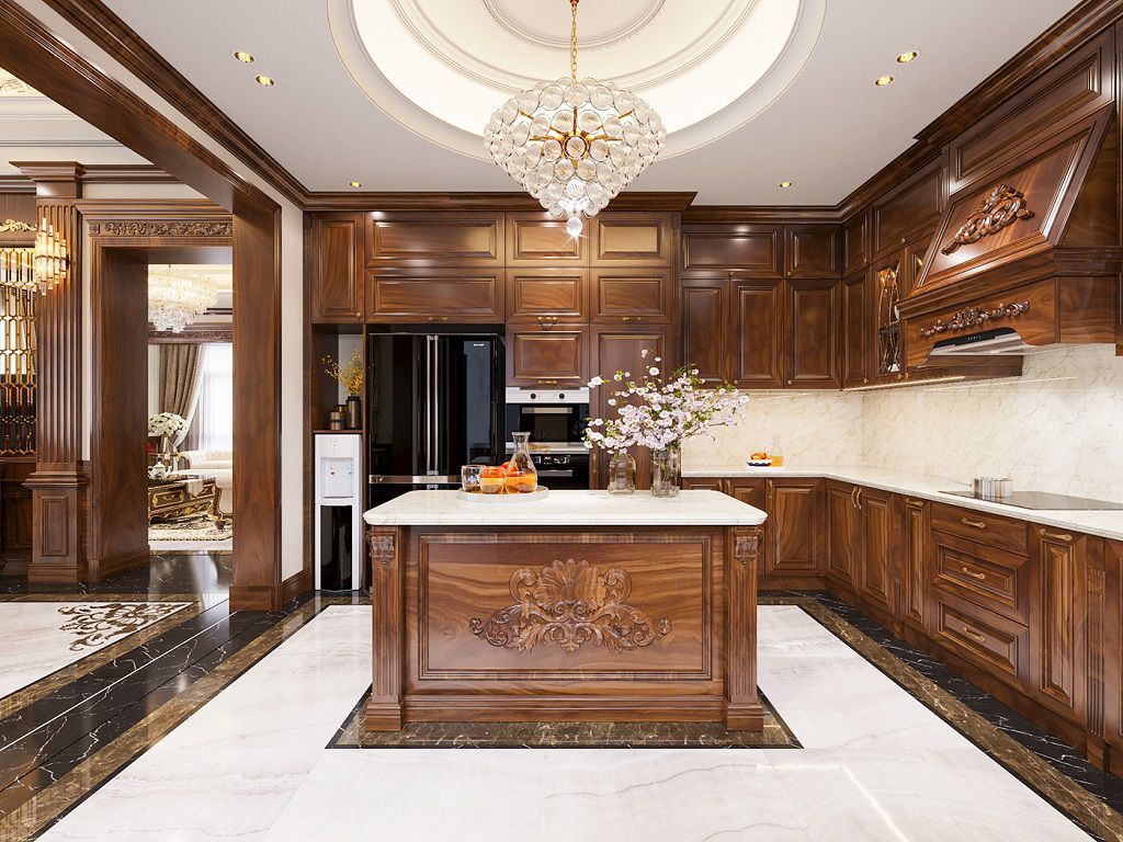 3层新古典9米门面独栋别墅设计丨越南丨Kiến Trúc Nhà Việt Phong Thuỷ-38