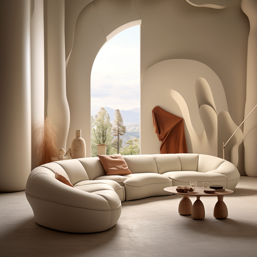 奶油风通透空间-4