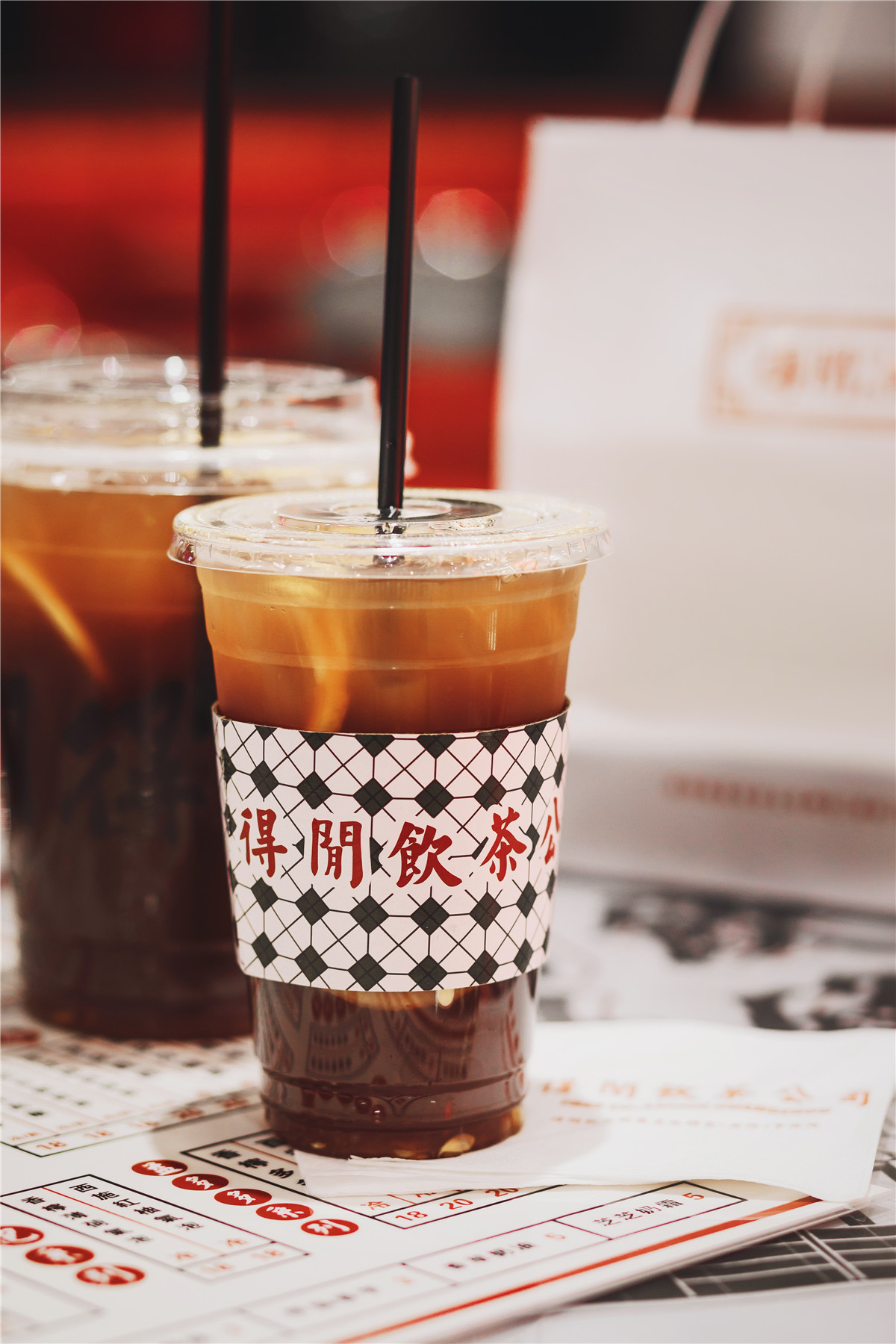 得闲饮茶公司旗舰店复古风格室内设计-17