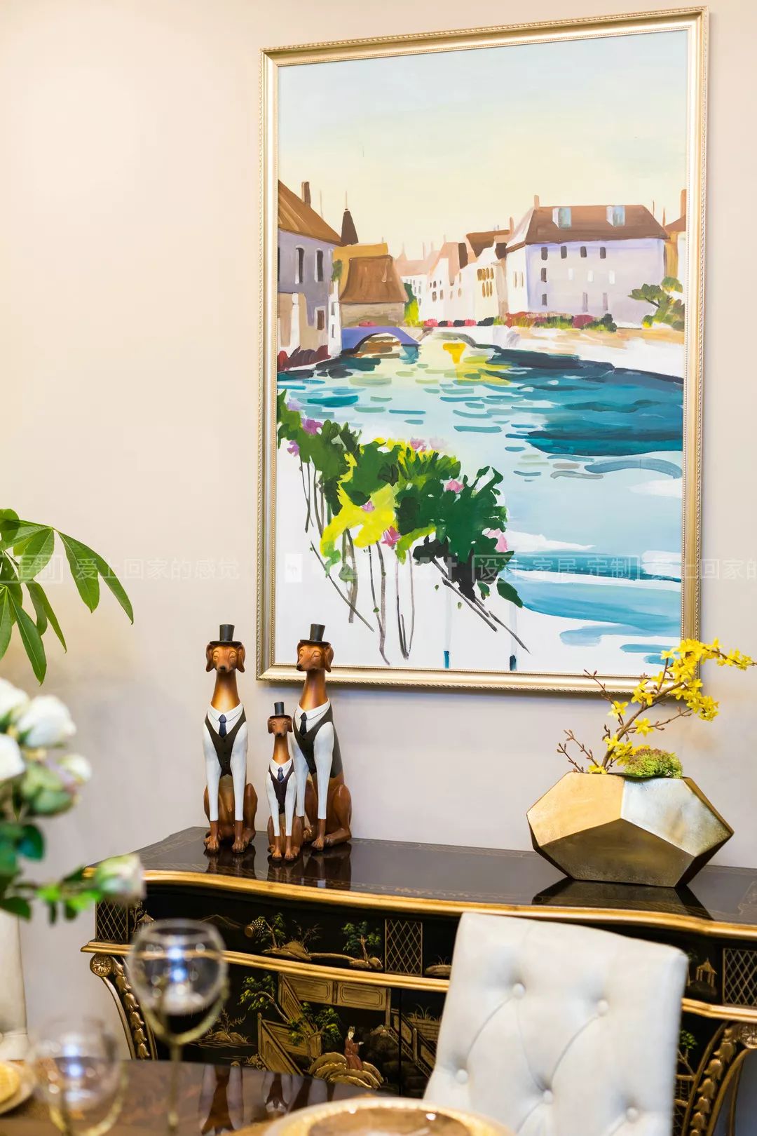 【申远软装百套实景案例】贝尚湾 300㎡ 欧式-18