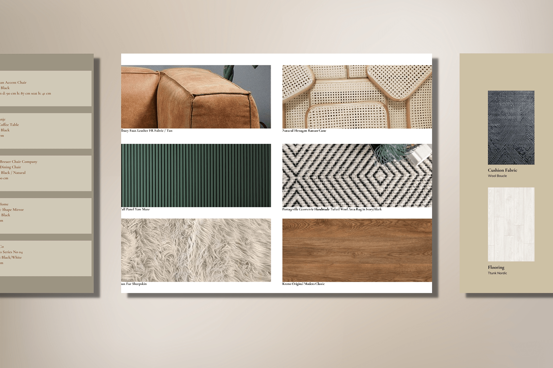 室内设计情绪板 Canva 模板-7