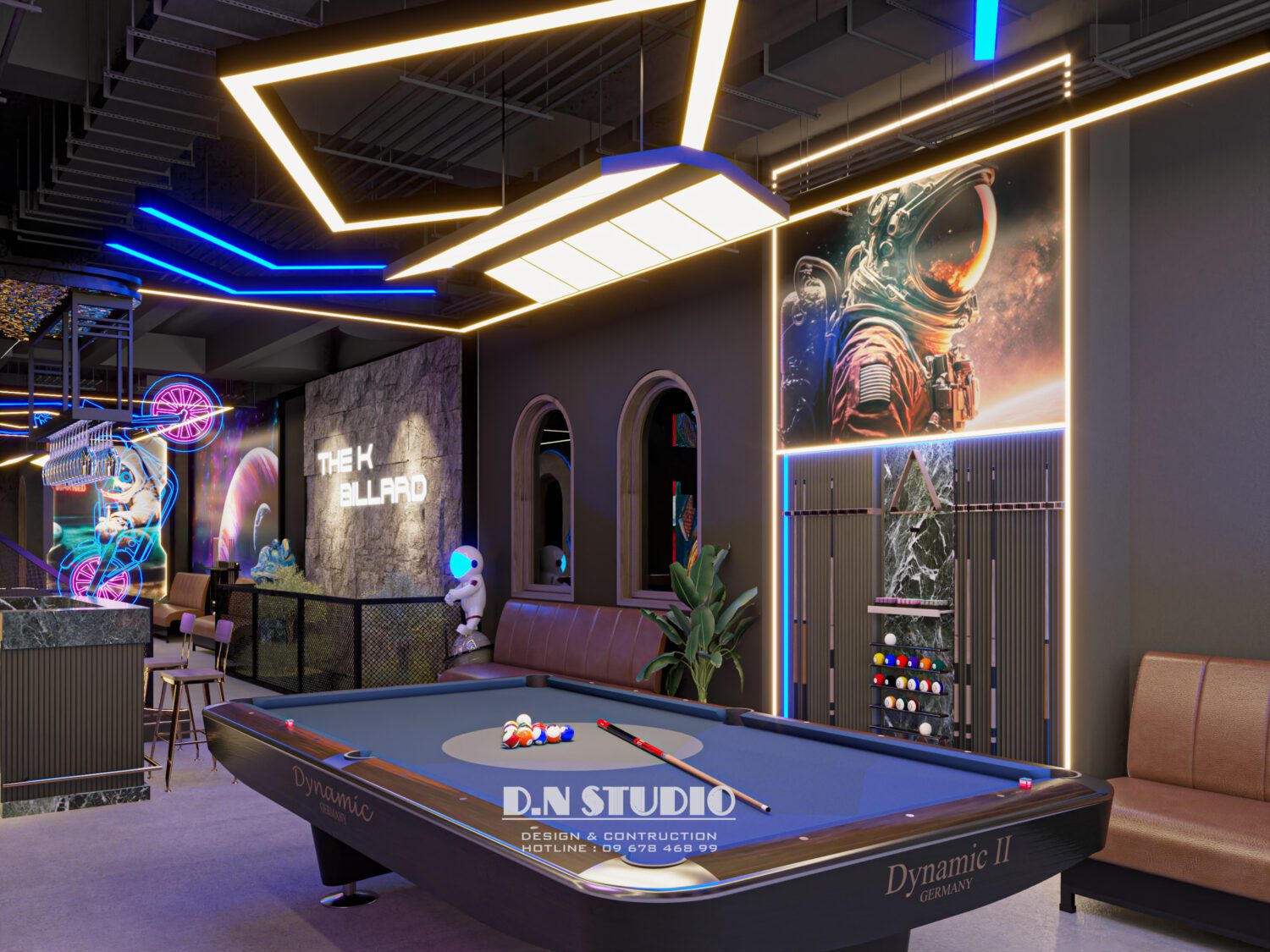 Sketchup台球室室内模型丨Danh Nam-9