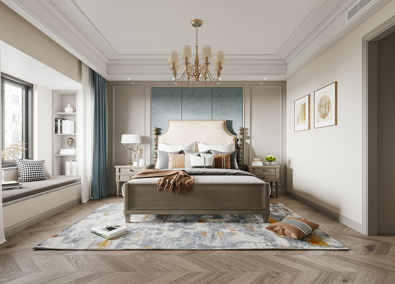 法式轻奢平层设计-7