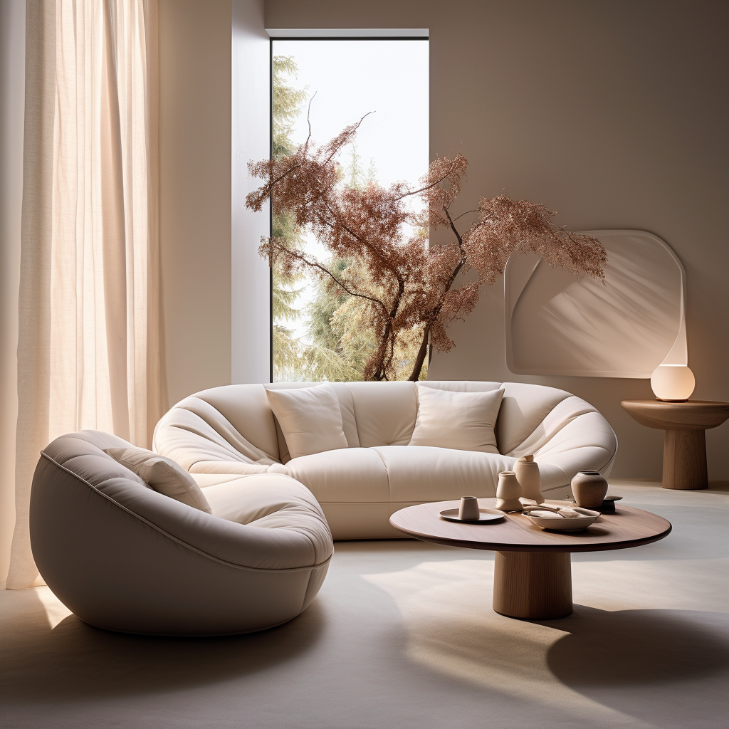 奶油风通透空间-11