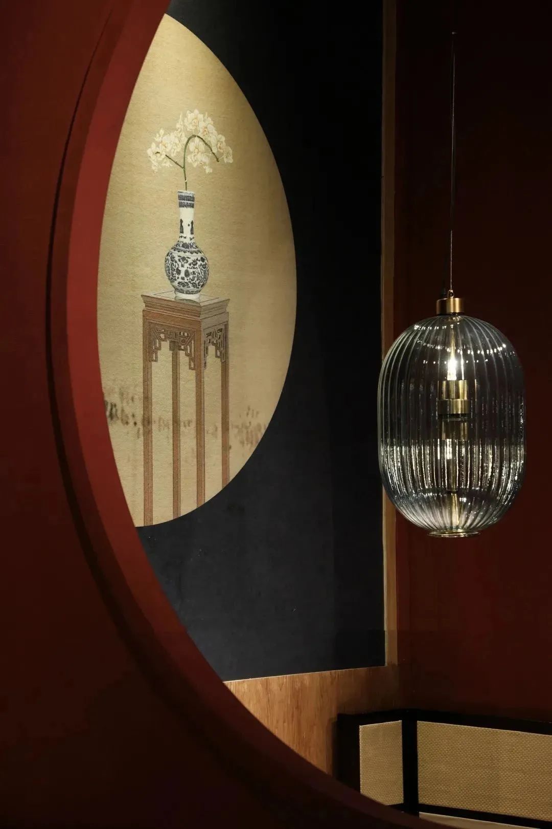 南京锦绣新中式餐厅 | 园林借景与中式色彩的完美融合-24