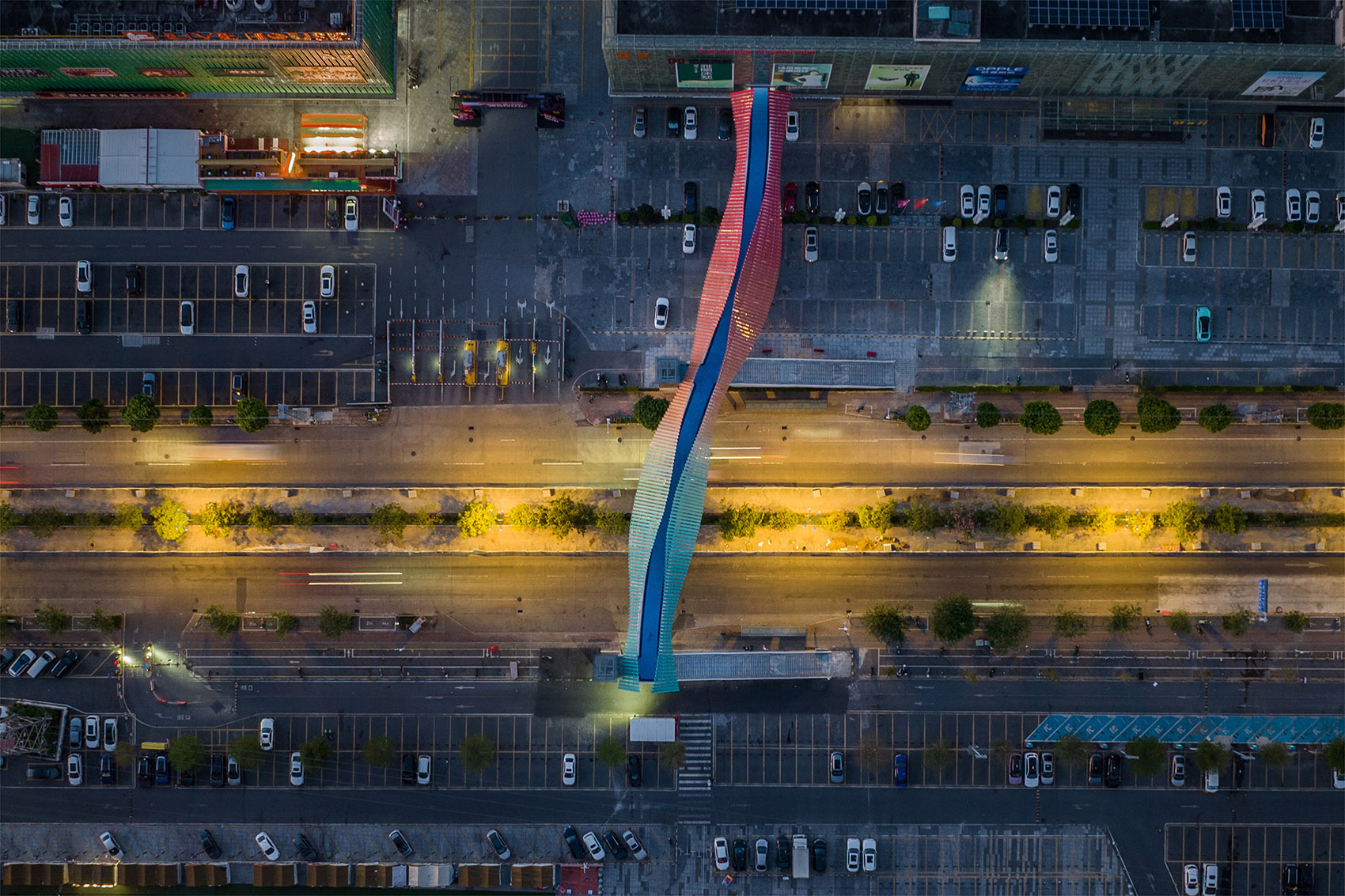 南海大沥建设大道人行天桥丨中国佛山丨竖梁社 Atelier cnS-39