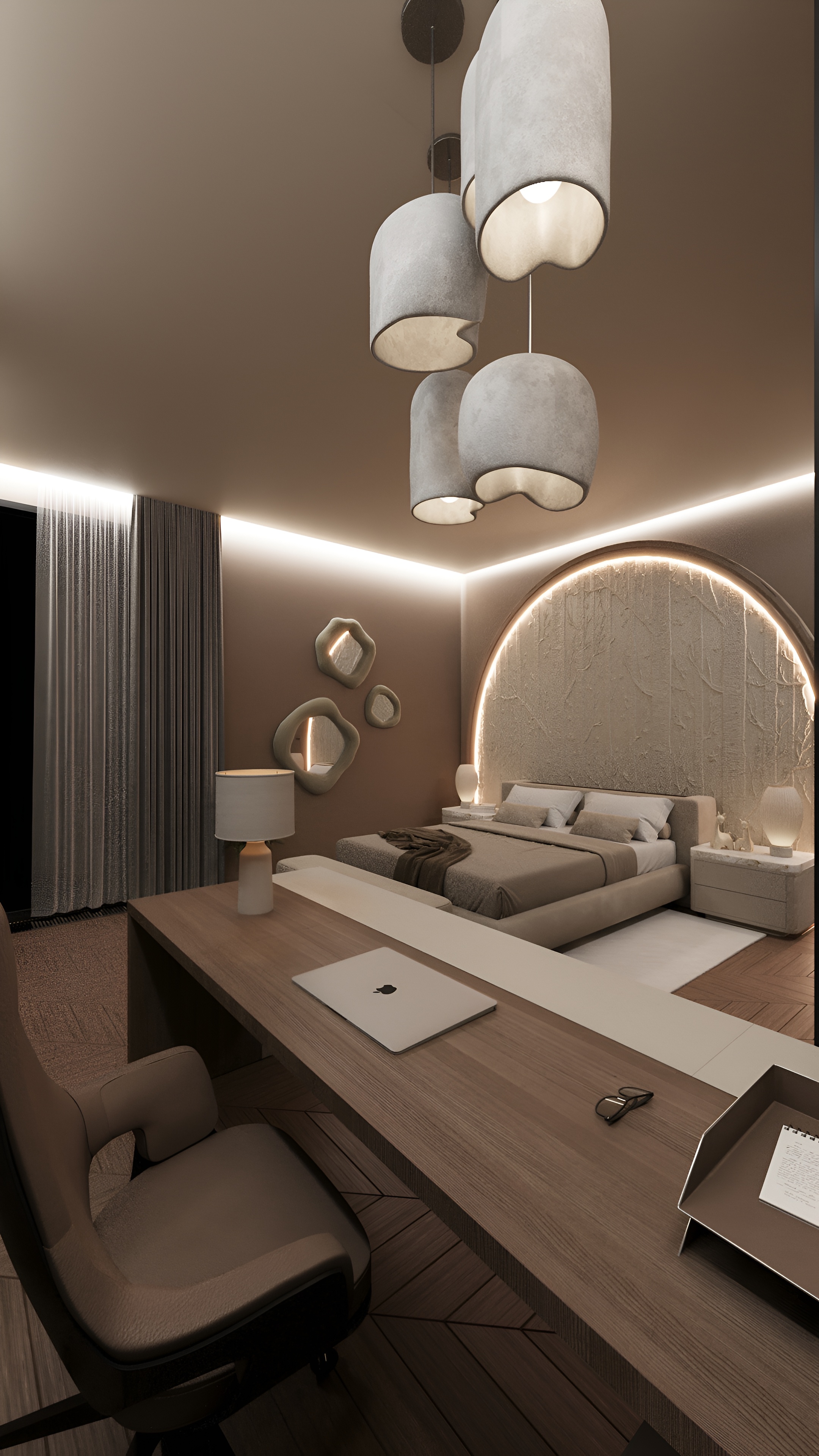 3D визуализация спальни-1