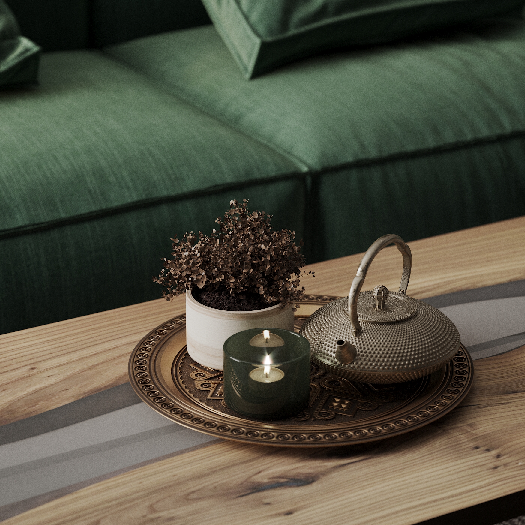 深绿色内饰丨UkraineTernopil丨JUST ART Design-7