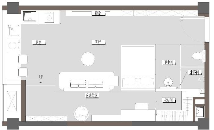 两江都汇 58㎡浪漫奶茶风一字型公寓丨中国重庆丨HIGHLY 海力设计-27