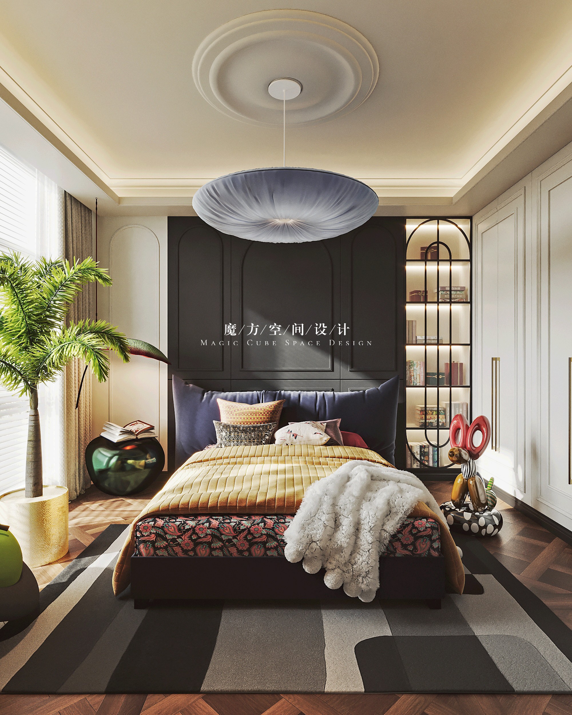 天津•法式复古住宅设计项目丨中国天津丨魔方空间设计-43