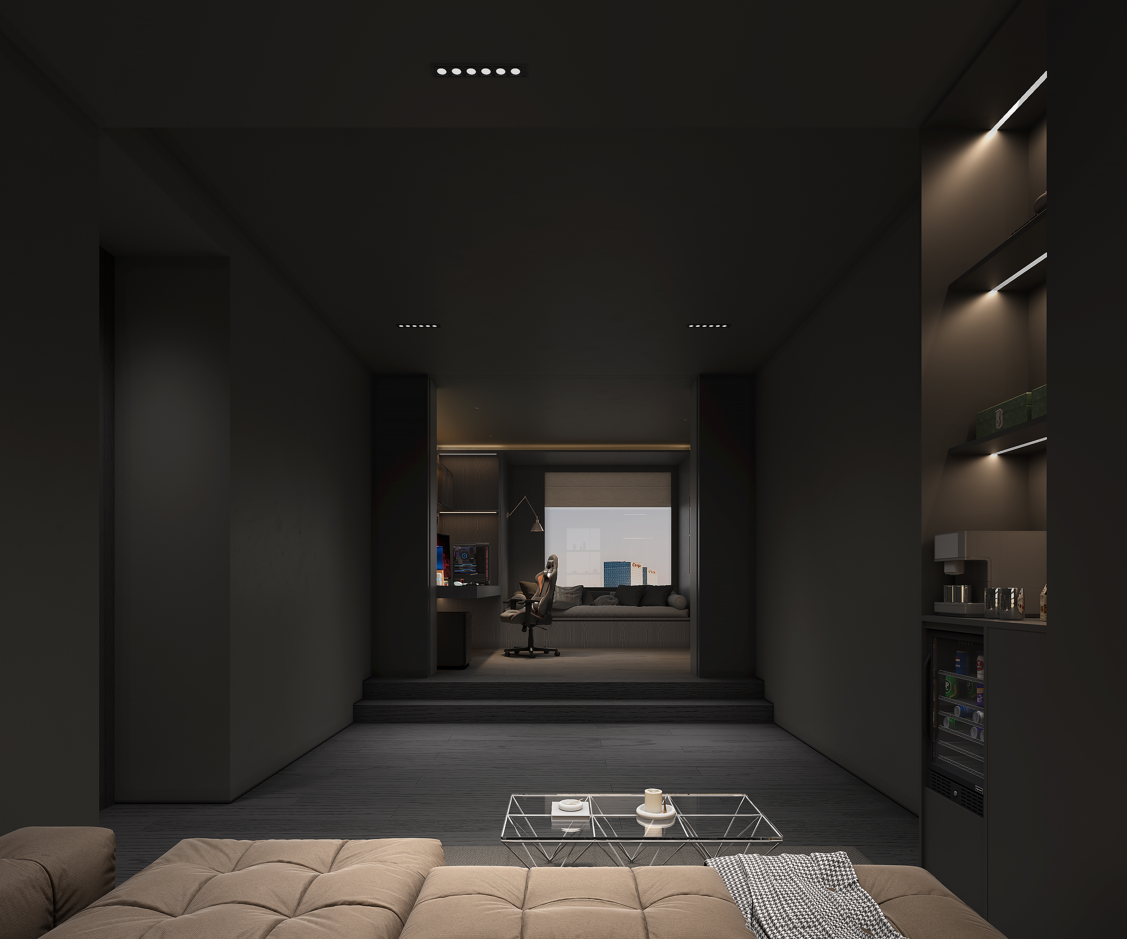 霸道总裁200M²一居室——深圳华侨城宝辰-14