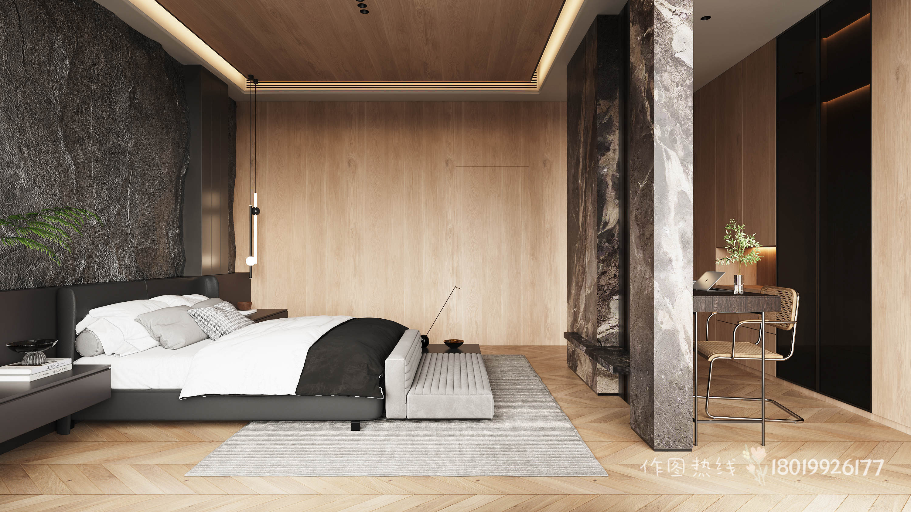 中古风别墅效果图-15