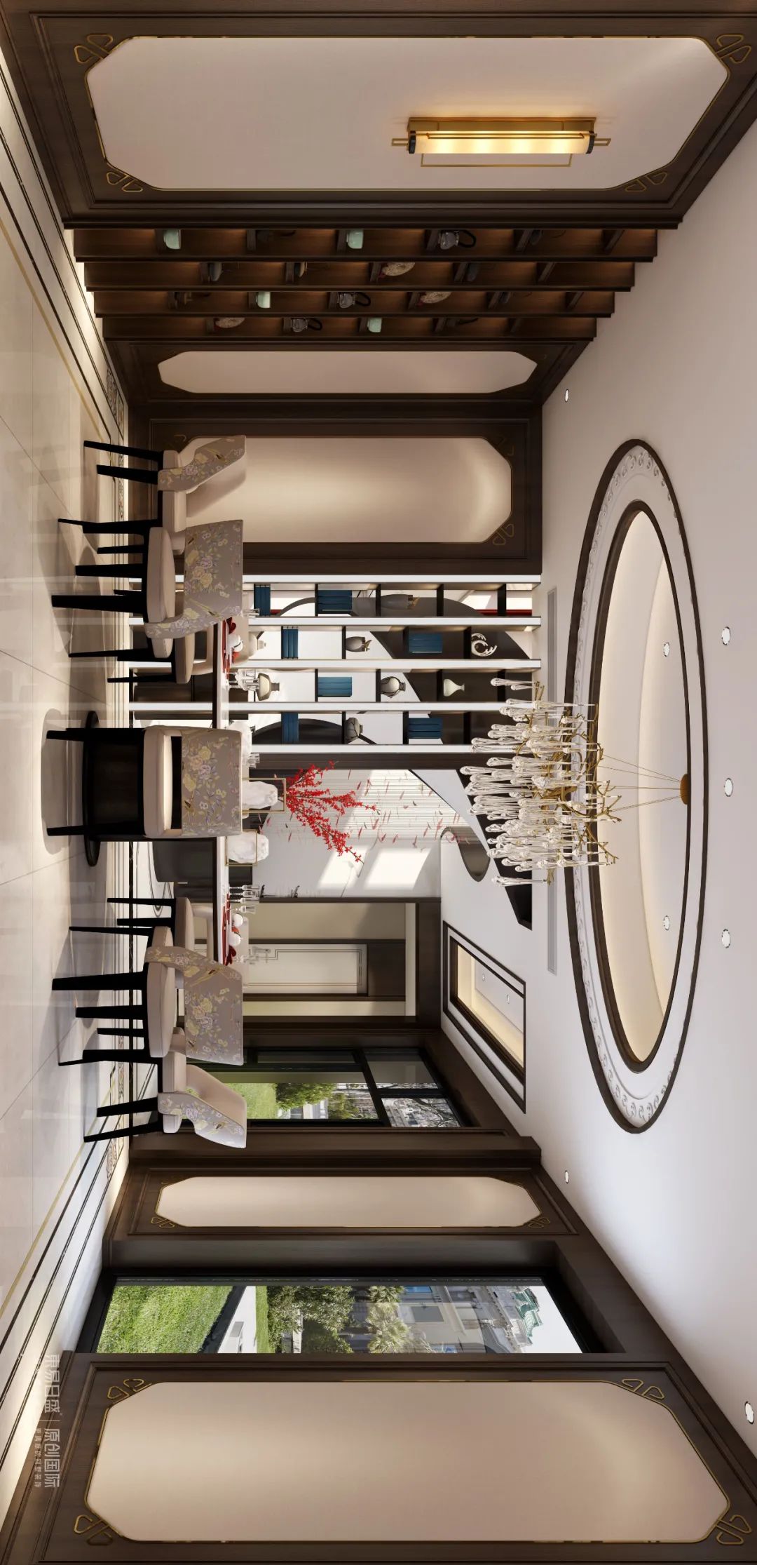 【数装新作首发】冯琦凯作品：乘物游心 | 万科公望270㎡新中式-15