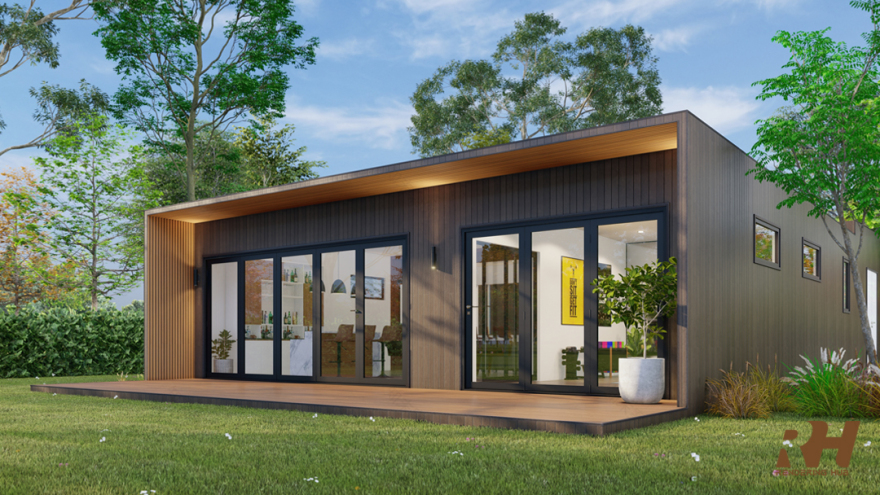 花园小屋设计与 3D 渲染-5