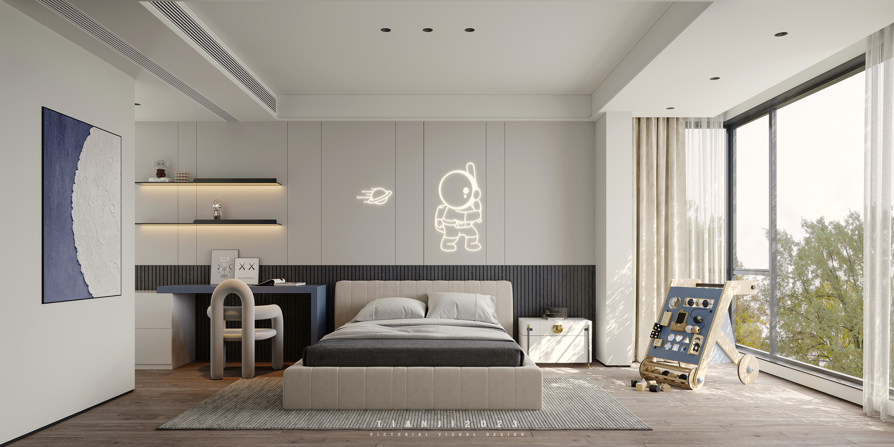 一套现代卧室-7