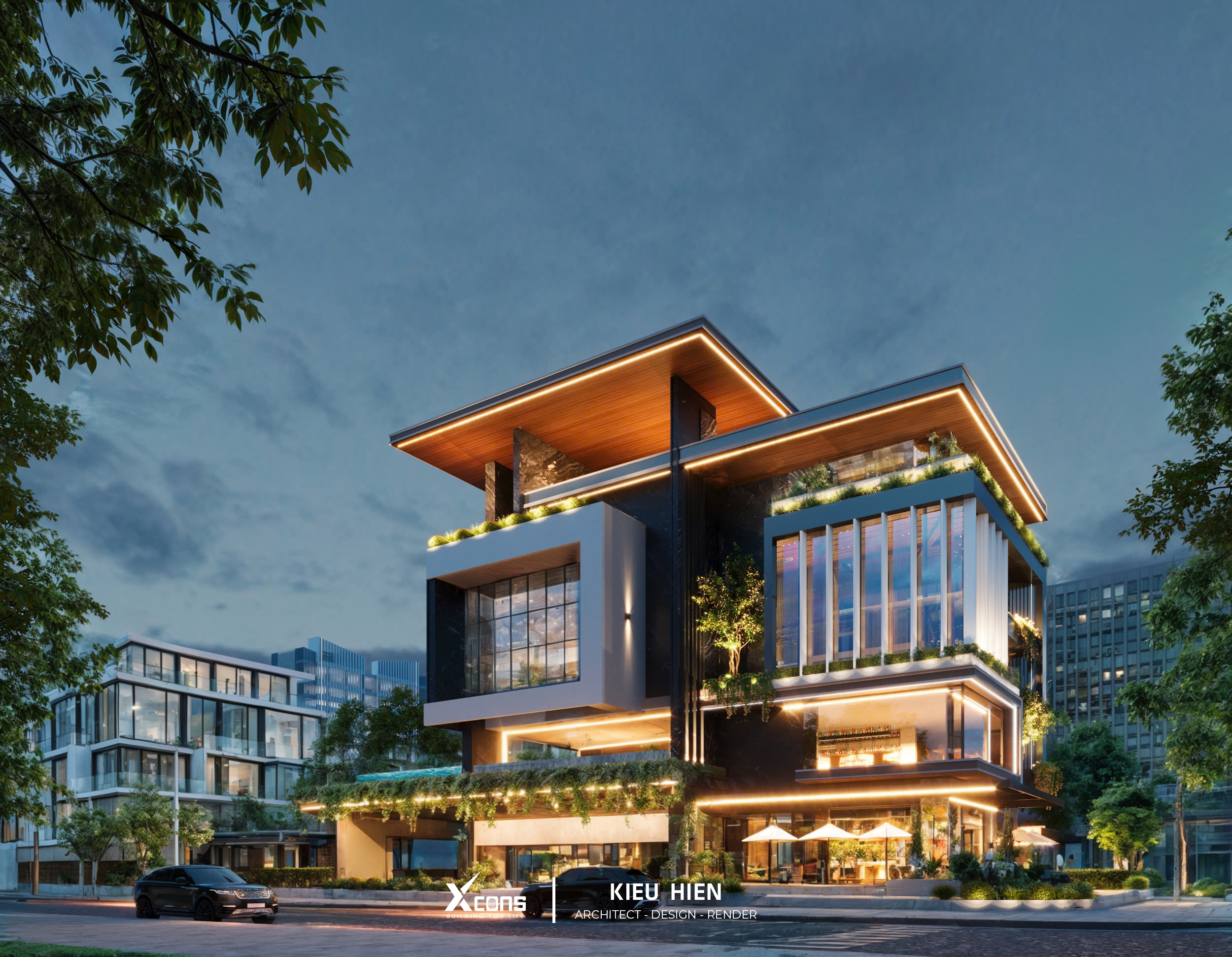 住宅  商业建筑3D设计与可视化-9