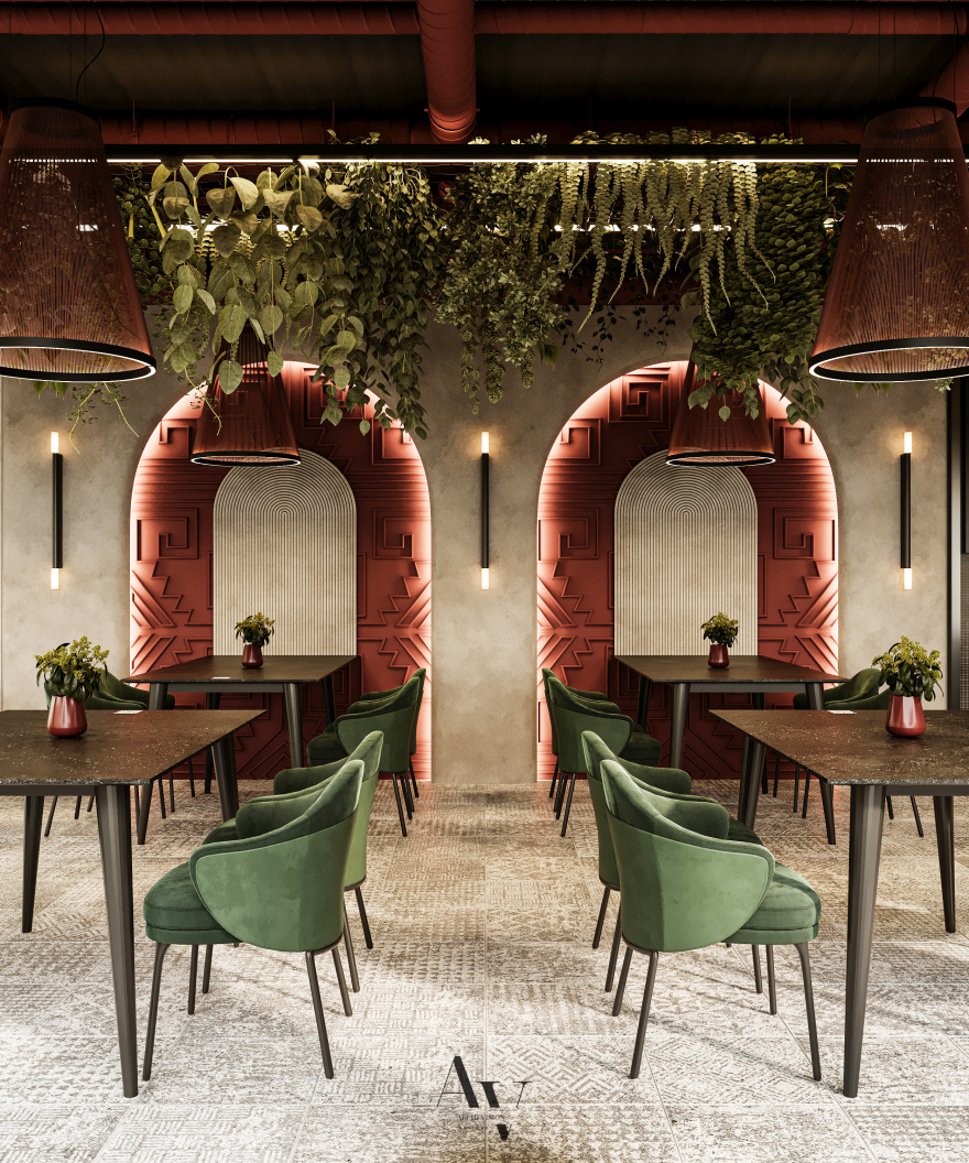 Italian Resurant design(意大利餐厅设计)丨埃及开罗丨archivision staudio(Dina Farouk参与)-10
