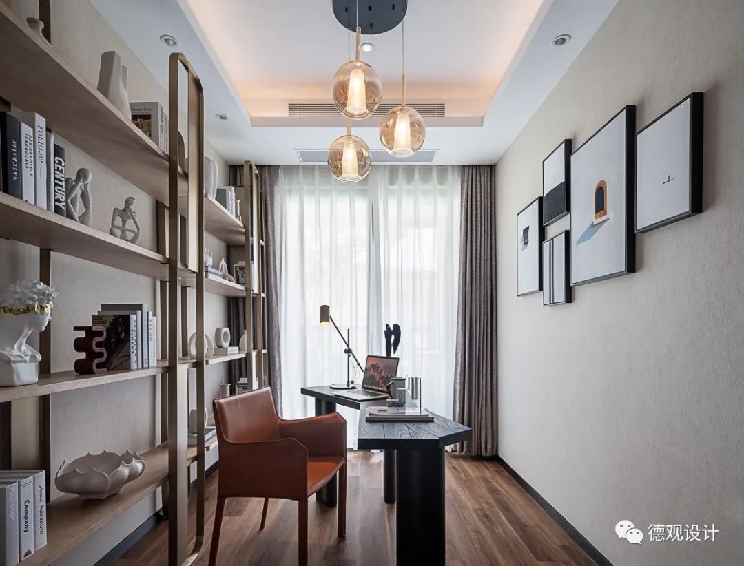 德观设计 | 兴华尚都国际样板间 | 惊艳橙光，写意人文东方-77