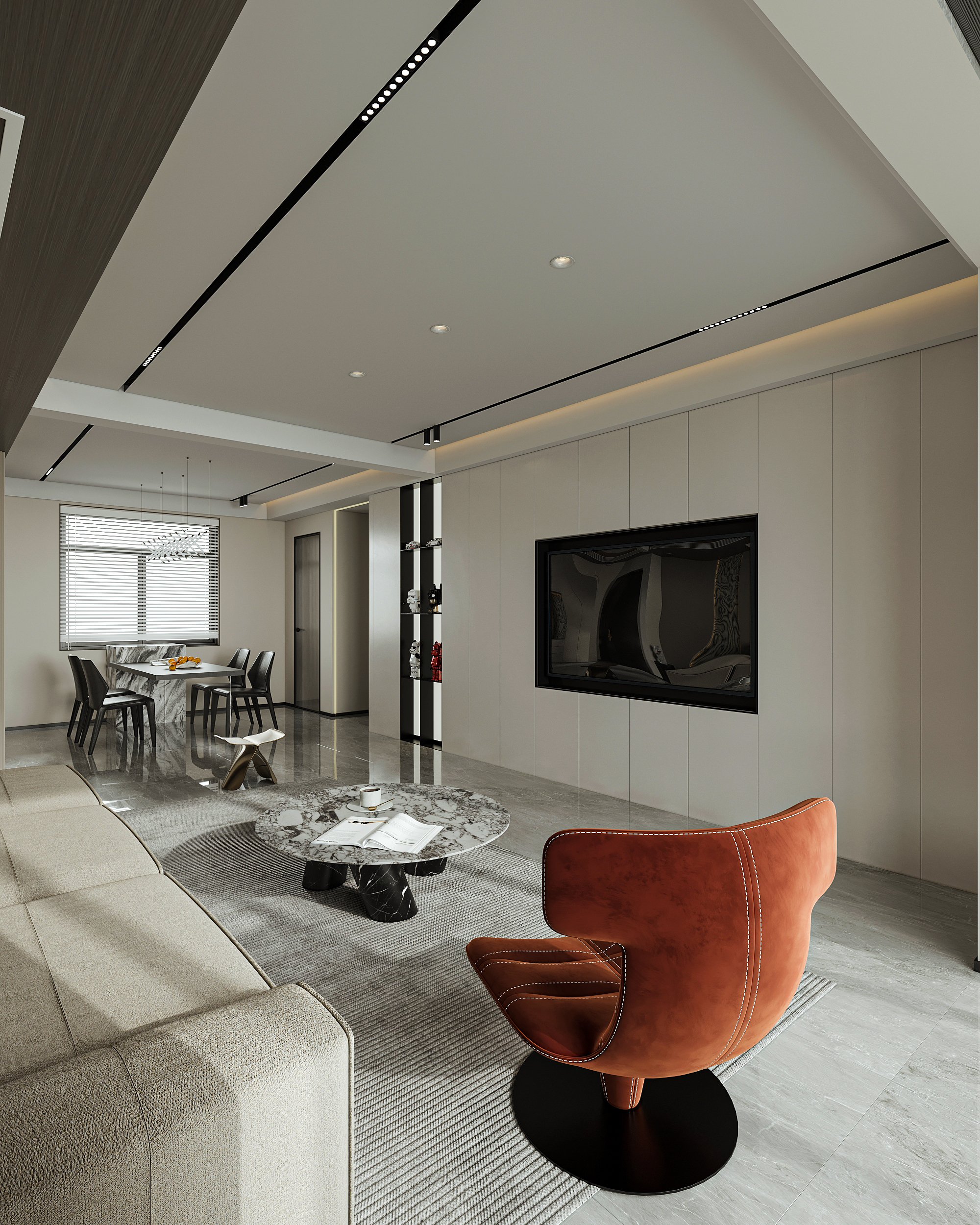 现代极简风格室内设计丨中国河北丨HSD 空间设计-7