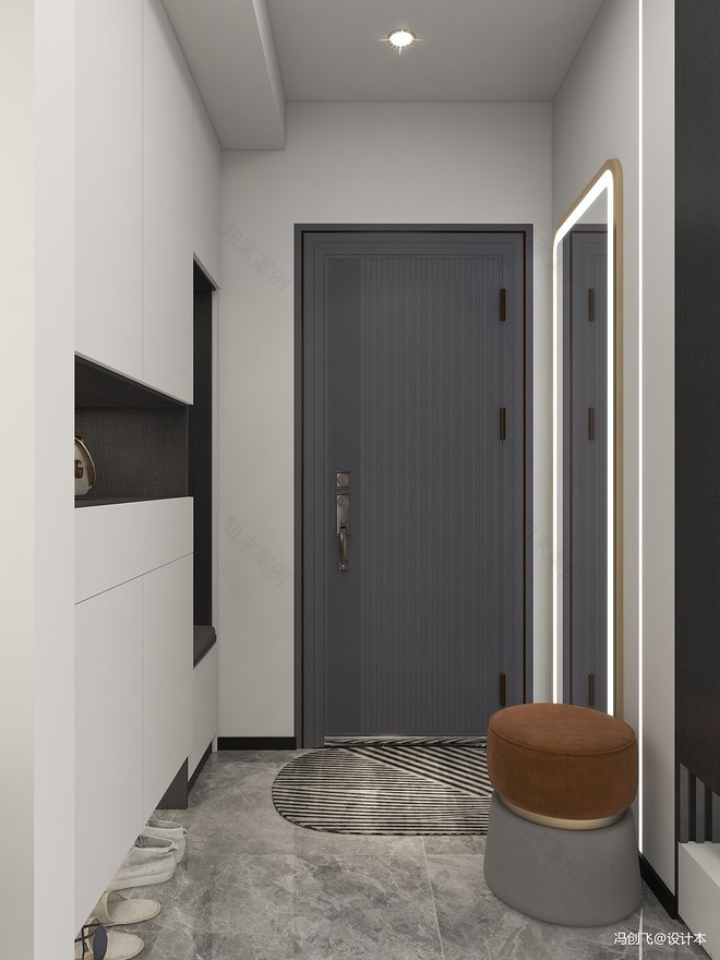 20万元三居118平米装修案例_效果图 - 极简118㎡|家的承载,有爱有范儿 - 设计本-20