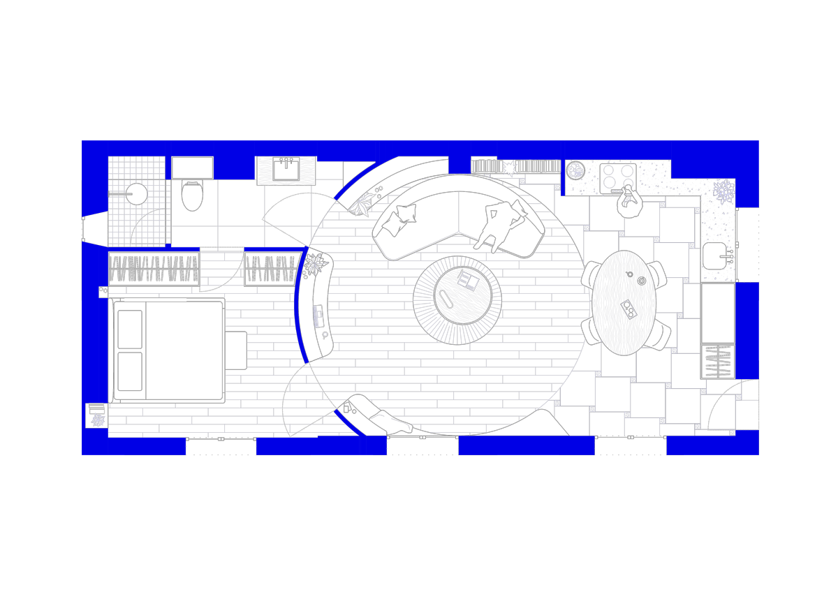 Cercles Du Marais 48 m²公寓设计丨法国巴黎丨Bän Architecture-6