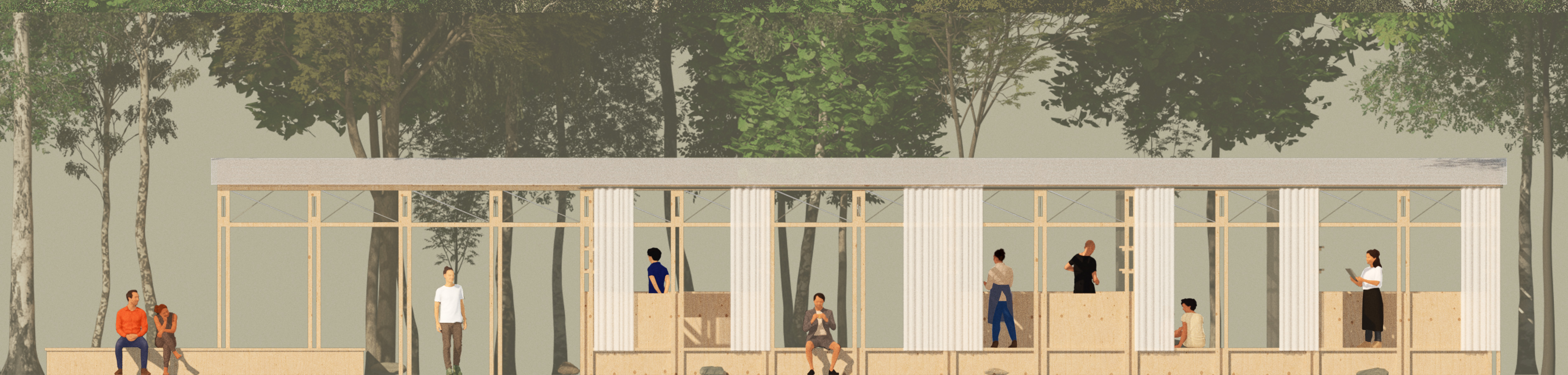 Sansusī音乐节日美食广场设计丨拉脱维亚丨Iwahashi Tsubasa Architects-3