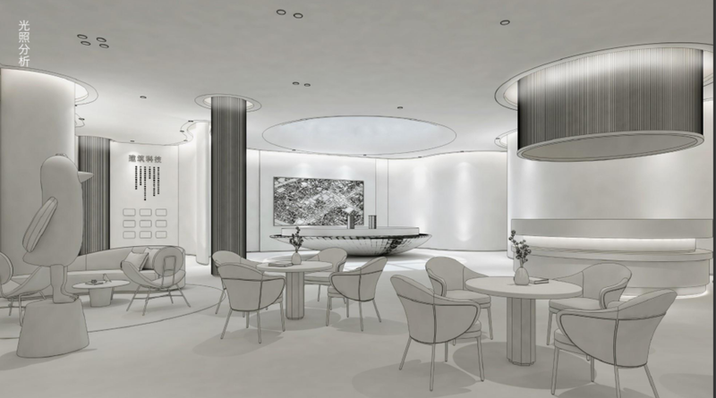 南京尚上悦苑售楼处 | “峡谷之光”的室内设计-8