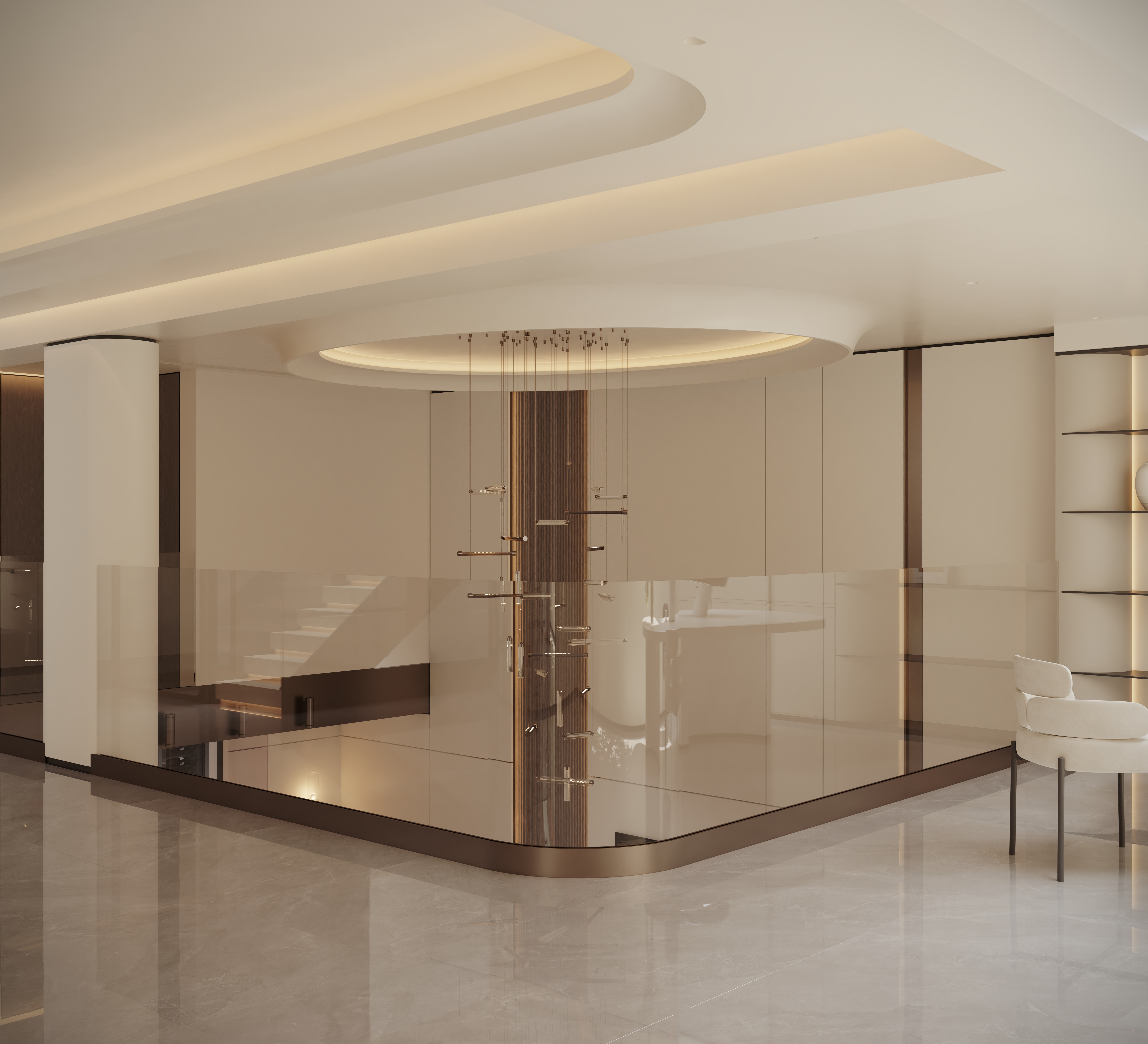 近期渲染 挑空别墅-13