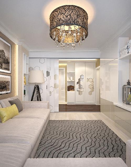 67平米公寓室内设计项目丨俄罗斯莫斯科丨莫斯科设计学院室内设计工作室-17