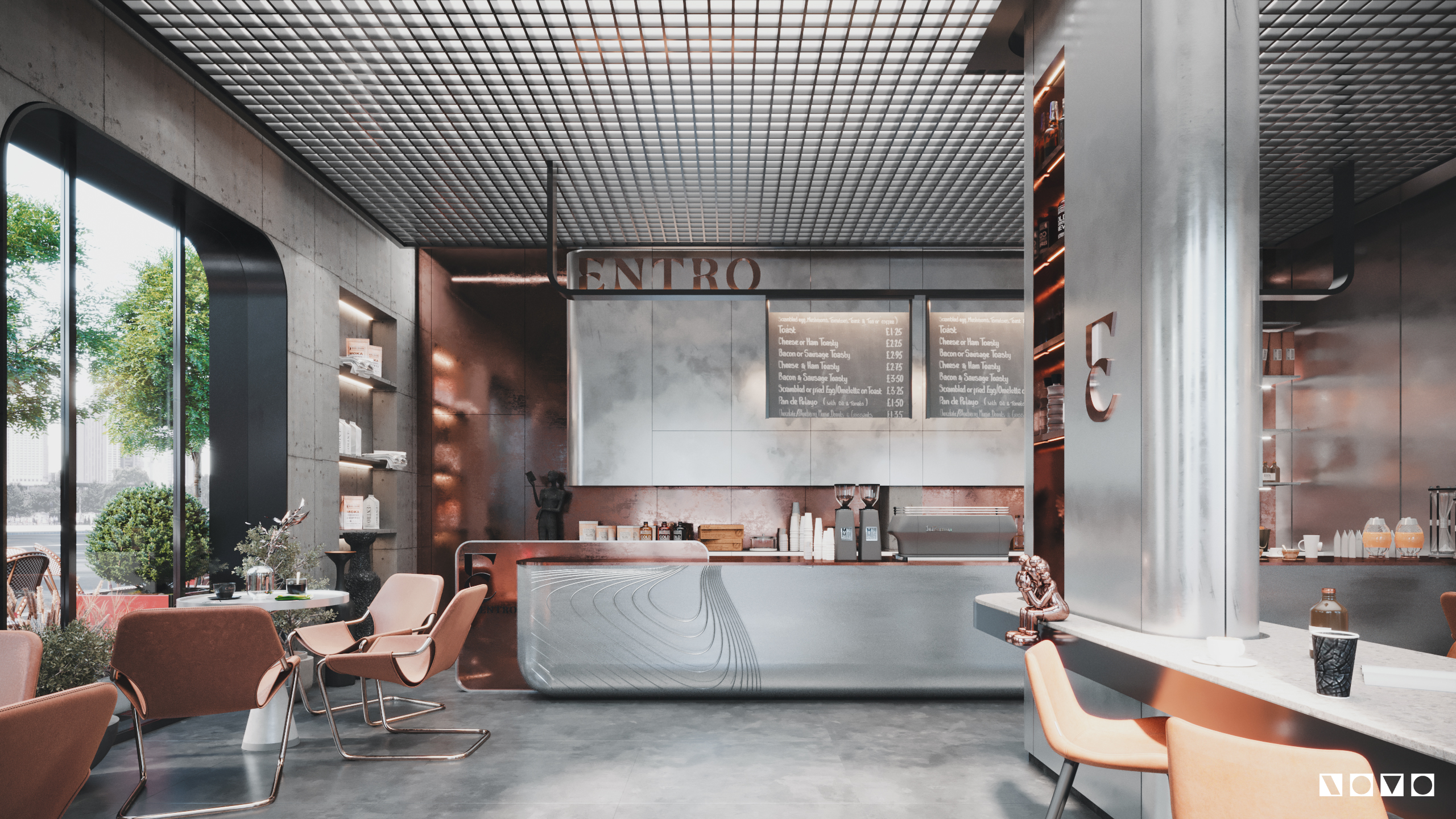 Entro Cafe 室内设计丨埃及丨Novelty Design Studio-12