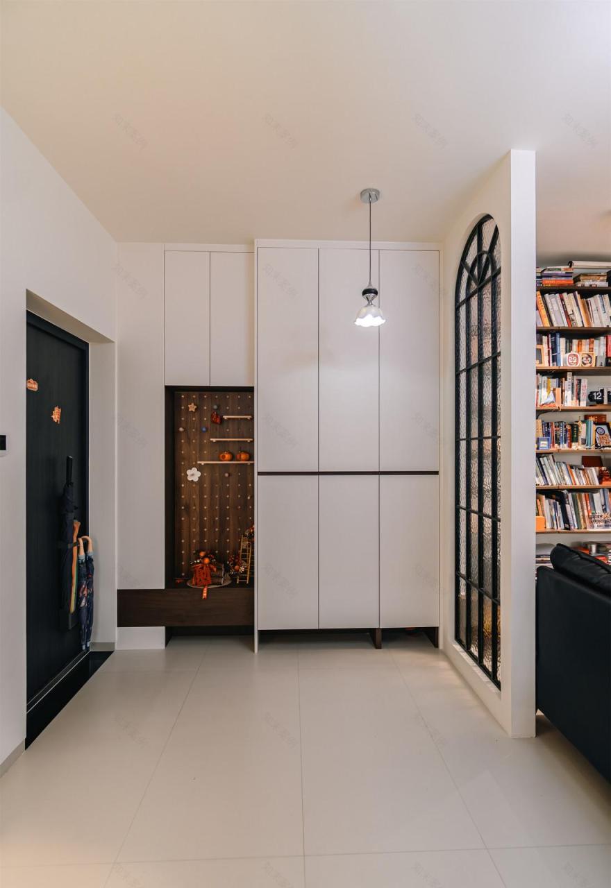 96㎡中古混搭风四居室装修-5