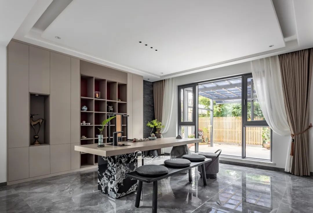 云康园简约中式设计丨紫苹果装饰集团-81