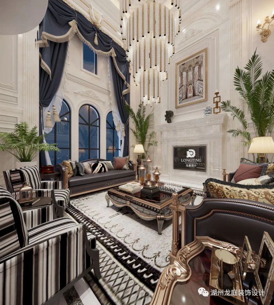 太湖阳光假日法式宫廷风别墅设计-46