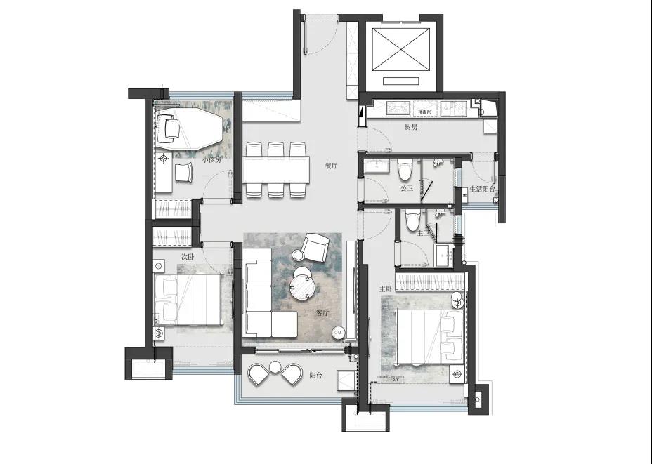 中山万科四季花城样板房项目丨中国中山丨深圳市艾斯蒂设计有限公司-36
