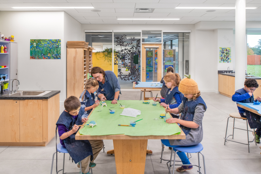 美国韦恩弗利特中学丨美国波特兰丨Simons Architects-41