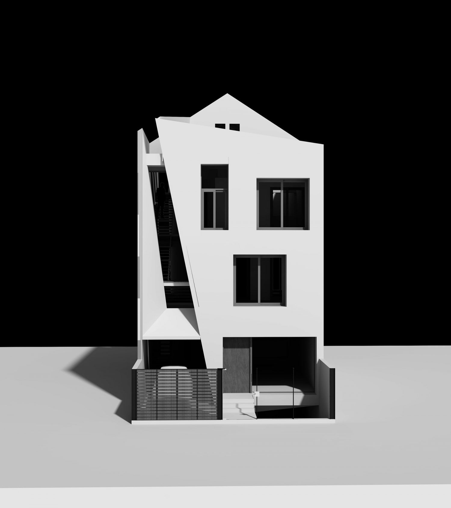 越南胡志明市折墙住宅丨NHA DAN ARCHITECT-48